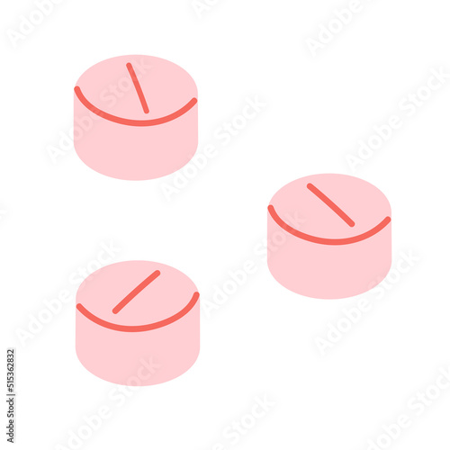 Vector medical first aid kit with pills. Flat illustration healthcare