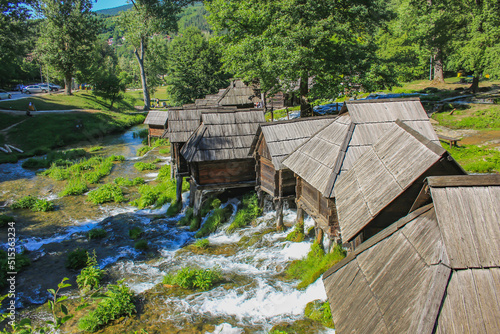 wooden bridge over river