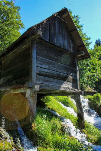 old mill in the forest