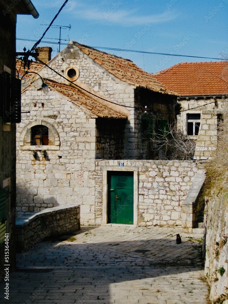 クロアチア　スプリット　旧市街の風景
