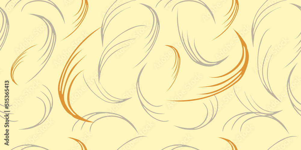 Fototapeta premium Gold abstract hand drawn yellow background. Seamless pattern. Suitable for fabric, packaging, knitwear, clothing, tablecloth, napkins, bags, background2