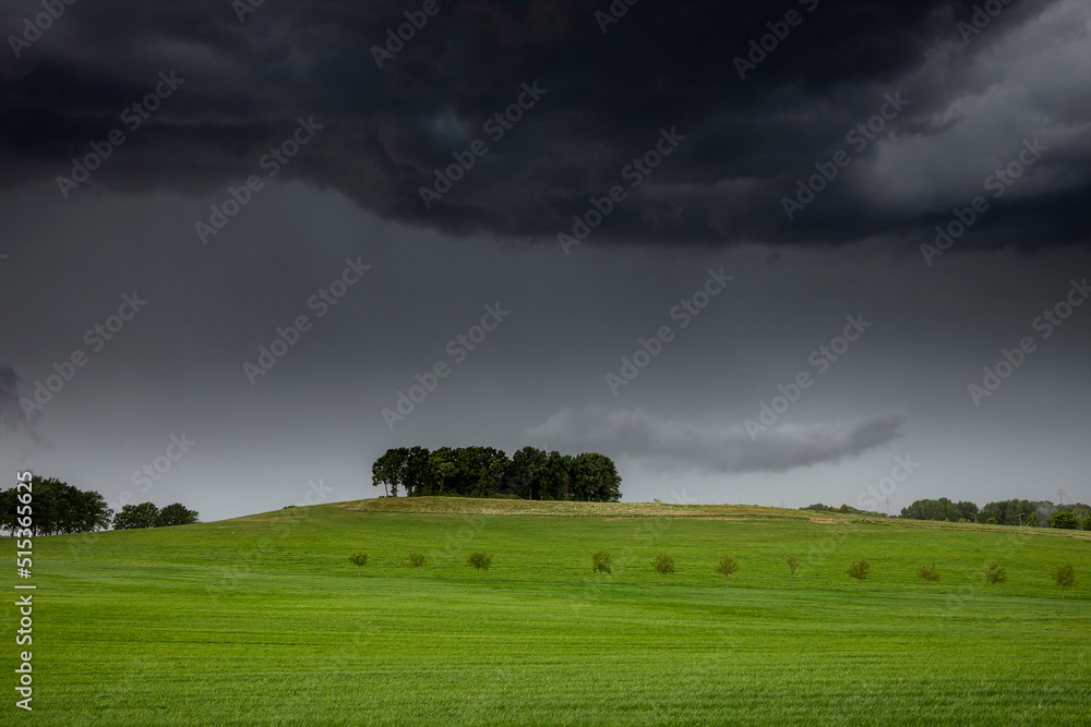 Fototapeta premium shower over countryside