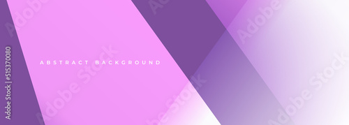 Purple and pink modern abstract background with geometric shapes. Violet wide banner design or email signature backdrop. Vector illustration.