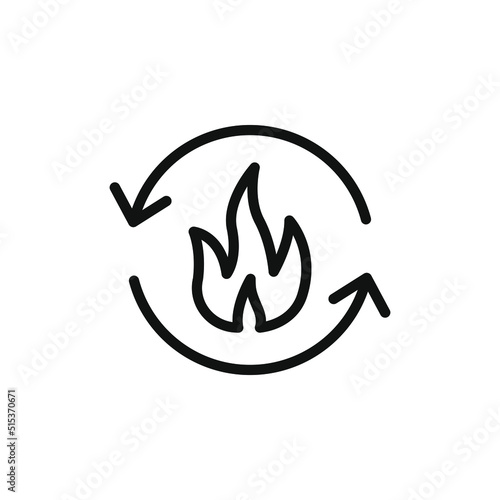 Metabolism icon line style isolated on white background. Vector illustration