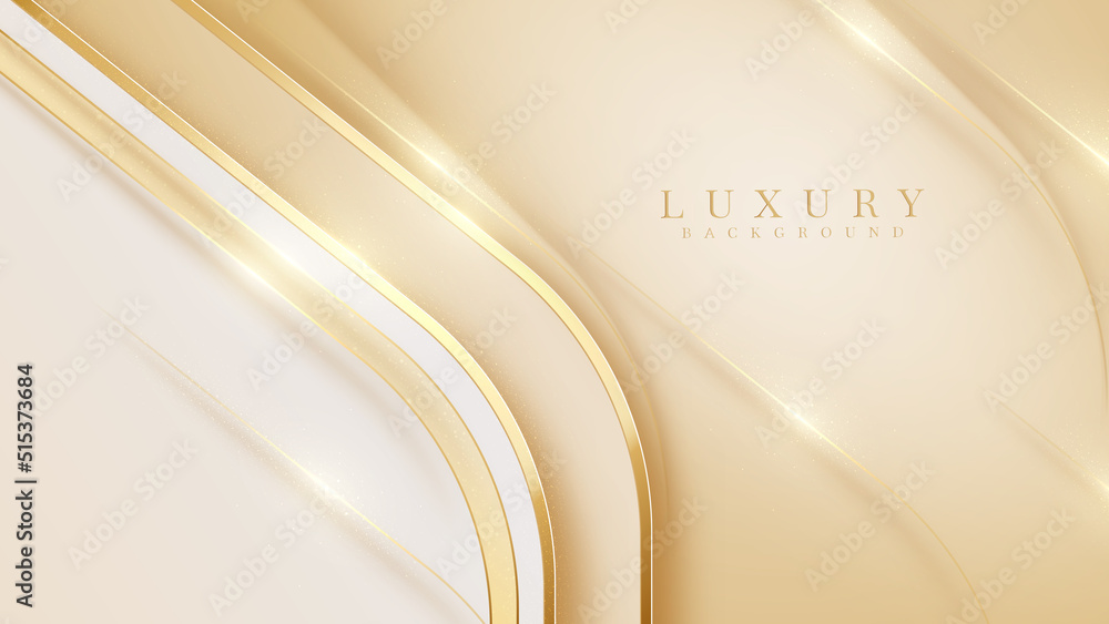 Luxury abstract gold background with glitter light effect decoration. Stock Vector | Adobe Stock