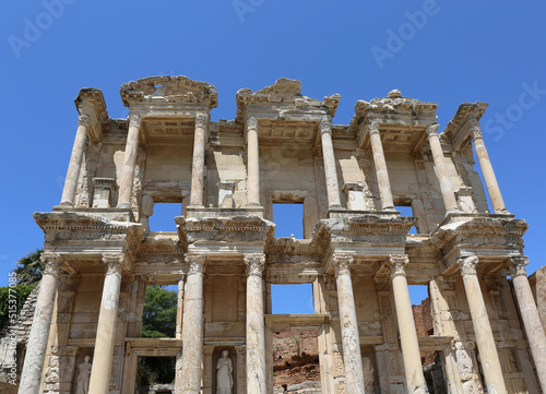 Celcius Library of the Ancient Roman City Ephesus in Selcuk,Izmir,Turkey