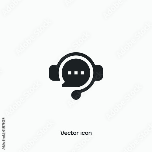Live chat vector icon. Premium quality.