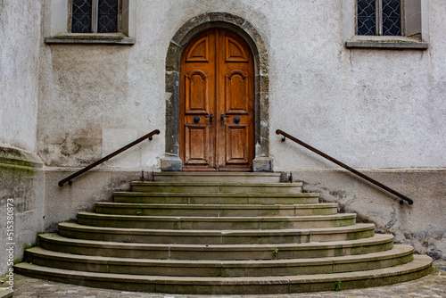 entrance to the church