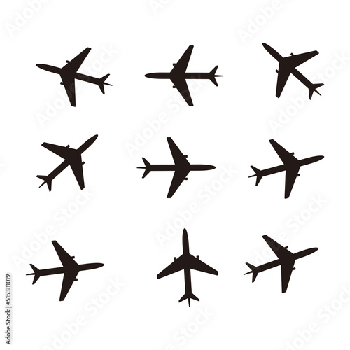 airplane icon set,symbol vector illustration 