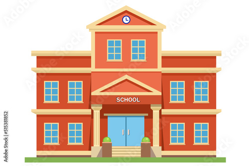 High school building icon, outline jpg image sign, linear style pictogram isolated on white. Symbol, logo illustration. Perfect art jpeg graphics