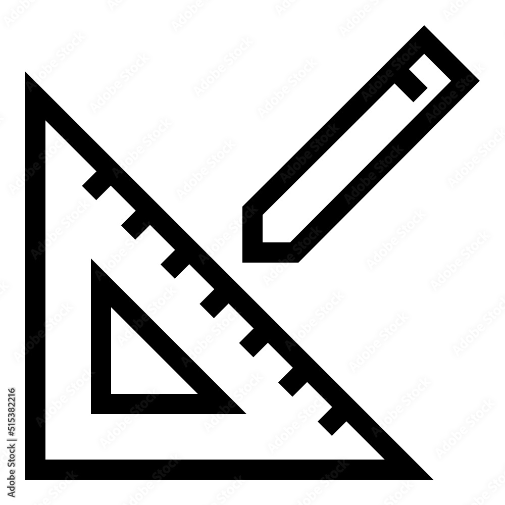triangle and pencil icon illustration triangle and pencil icon illustration