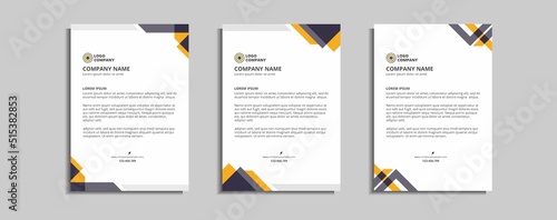 modern corporate letterhead template design