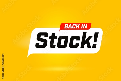 Sale banner with back in stock promotion