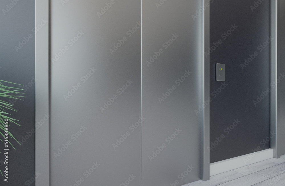 Modern office building interior. 3D rendering. Modern office building interior. 3D rendering.