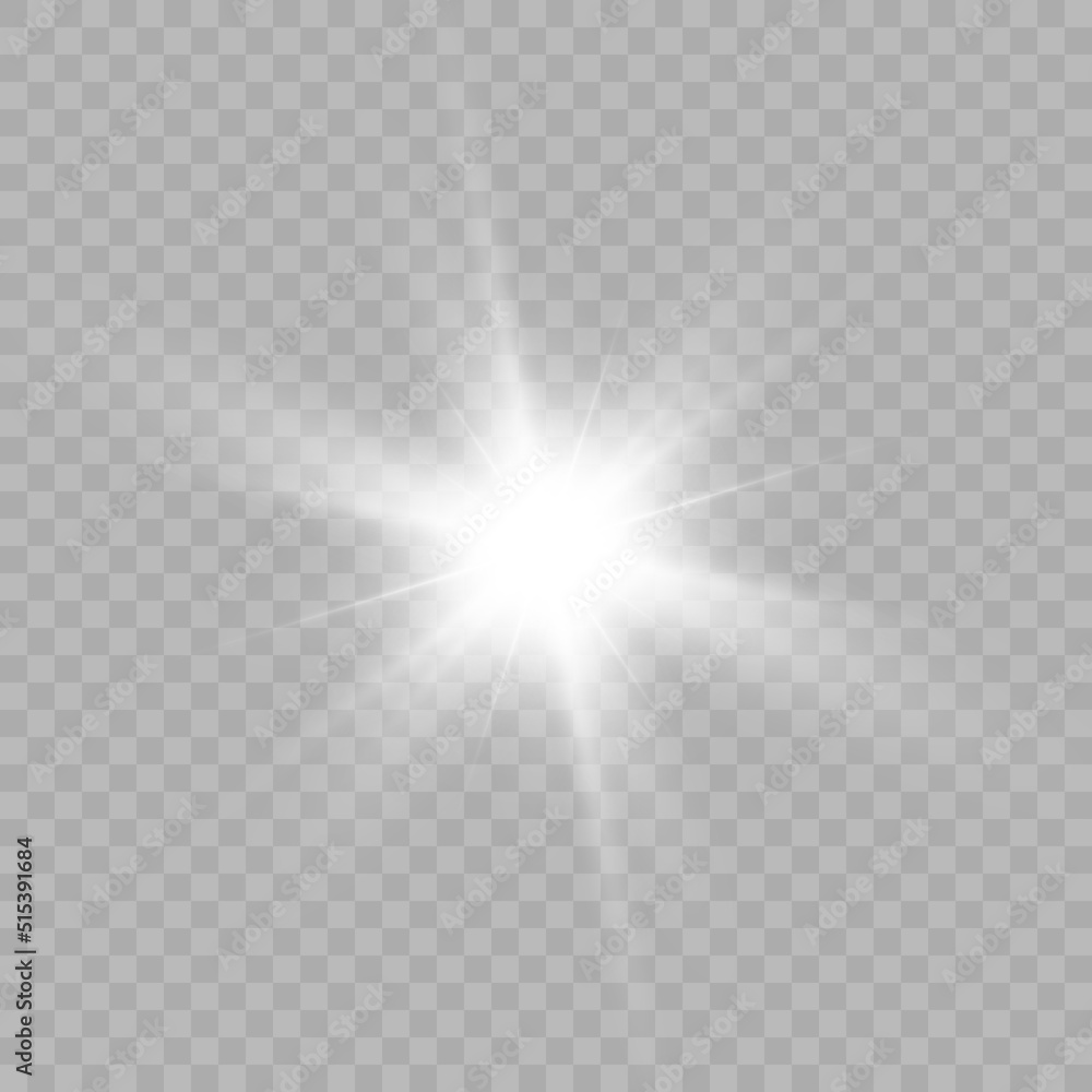 Sun, star, flare png.Bright light effect with rays and highlights for vector illustration. Sun, star, flare png.Bright light effect with rays and highlights for vector illustration.