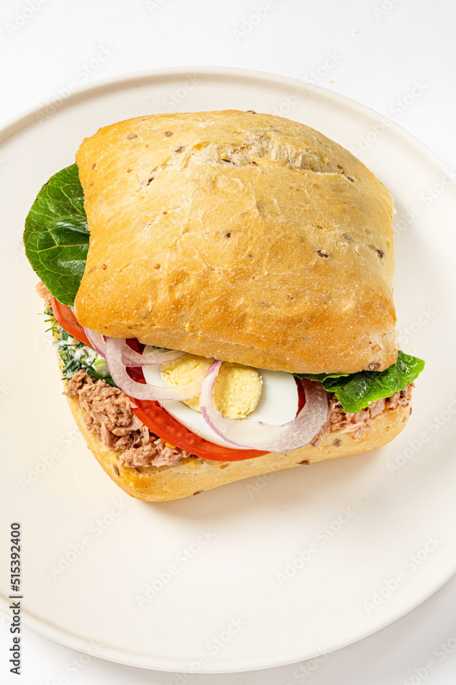 sandwich with tuna and egg sandwich with tuna and egg