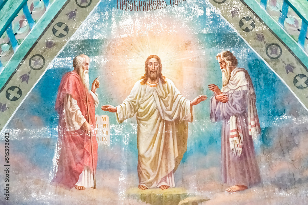 painting on the walls of an abandoned Orthodox church painting on the walls of an abandoned Orthodox church
