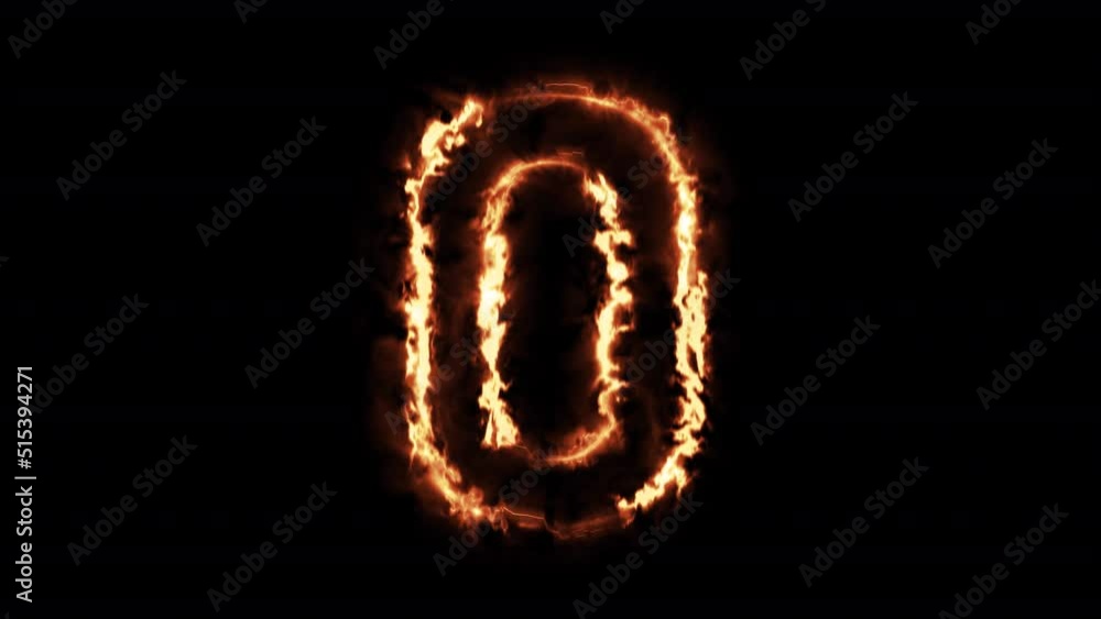 Fire alphabet O on alpha channel background. Fire alphabet O on alpha channel background.