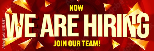 We Are Hiring Now job offer promotion template