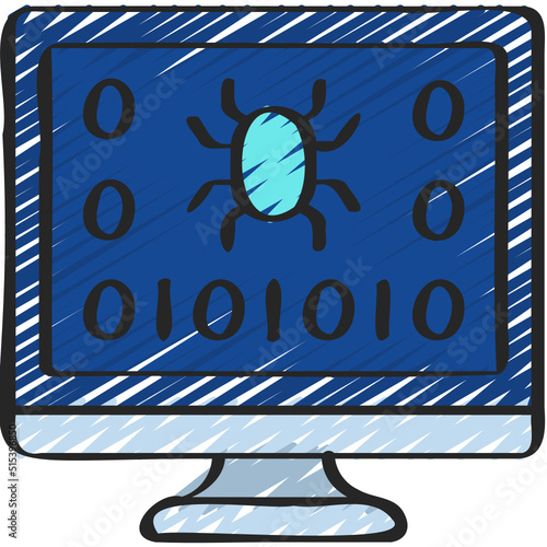 Binary Malware Icon