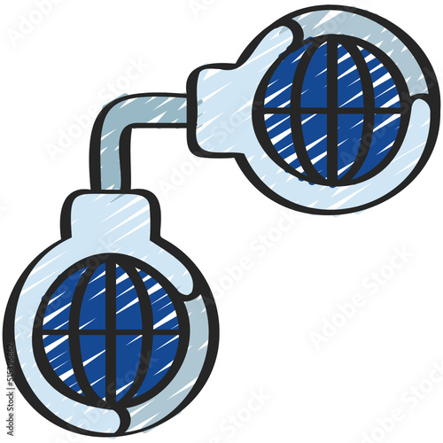 Internet Handcuffs Icon