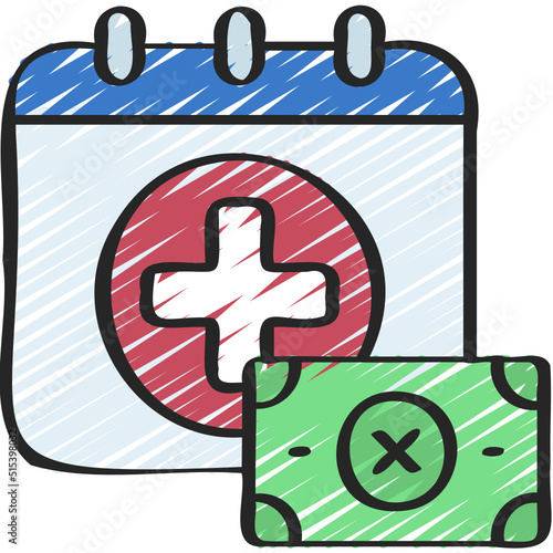 No Sick Pay Icon