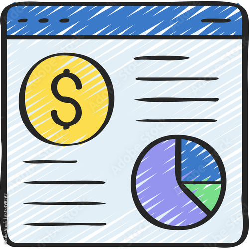 Online Money Reporting Icon