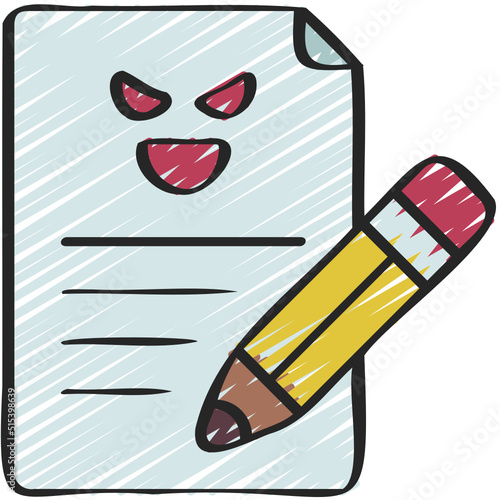 Evil Writing Icon