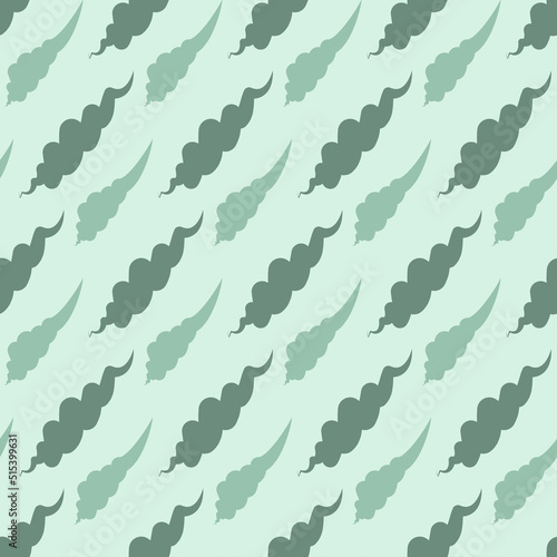 Abstract spot green light green wavy cone seamless pattern background
