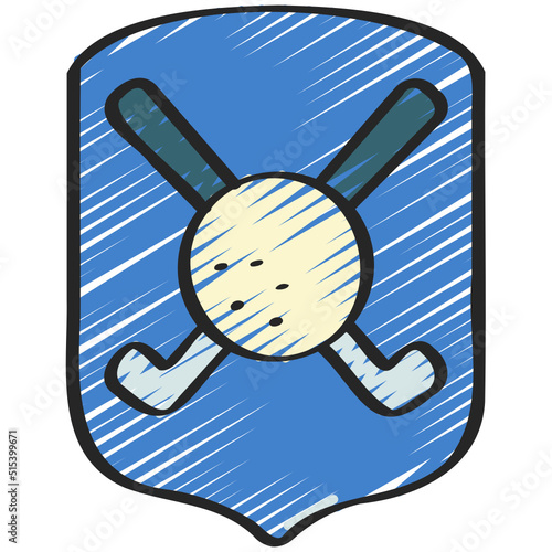Golf Shield Logo Icon