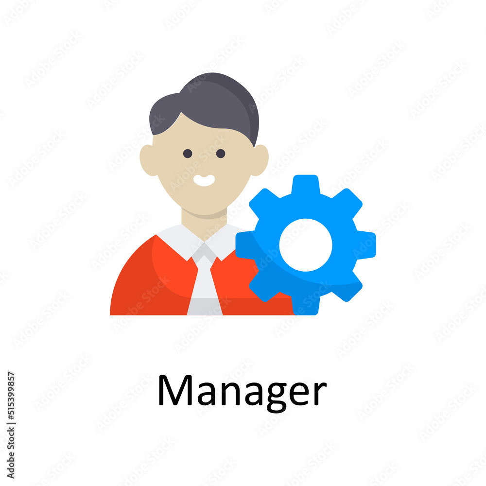 Manager vector Flat Icon Design illustration. Project Managements Symbol on White background EPS 10 File Manager vector Flat Icon Design illustration. Project Managements Symbol on White background EPS 10 File
