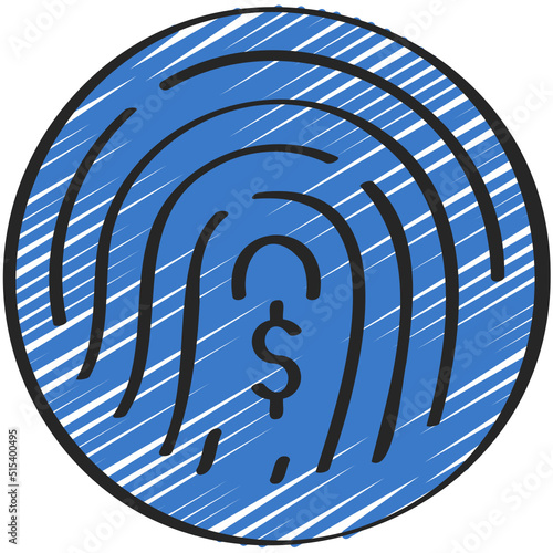 Biometric Money Icon