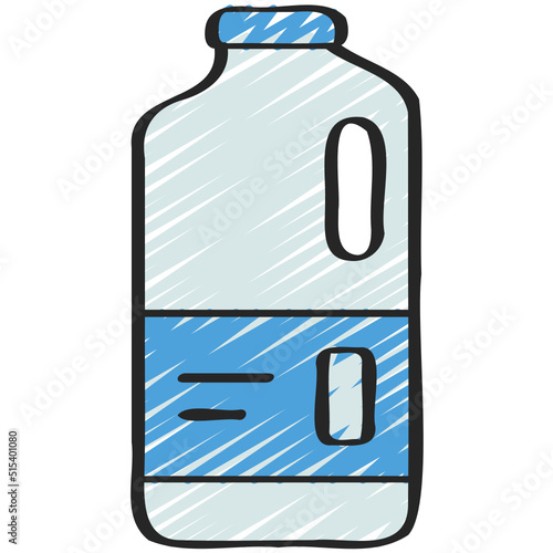 Plastic Milk Bottle Icon