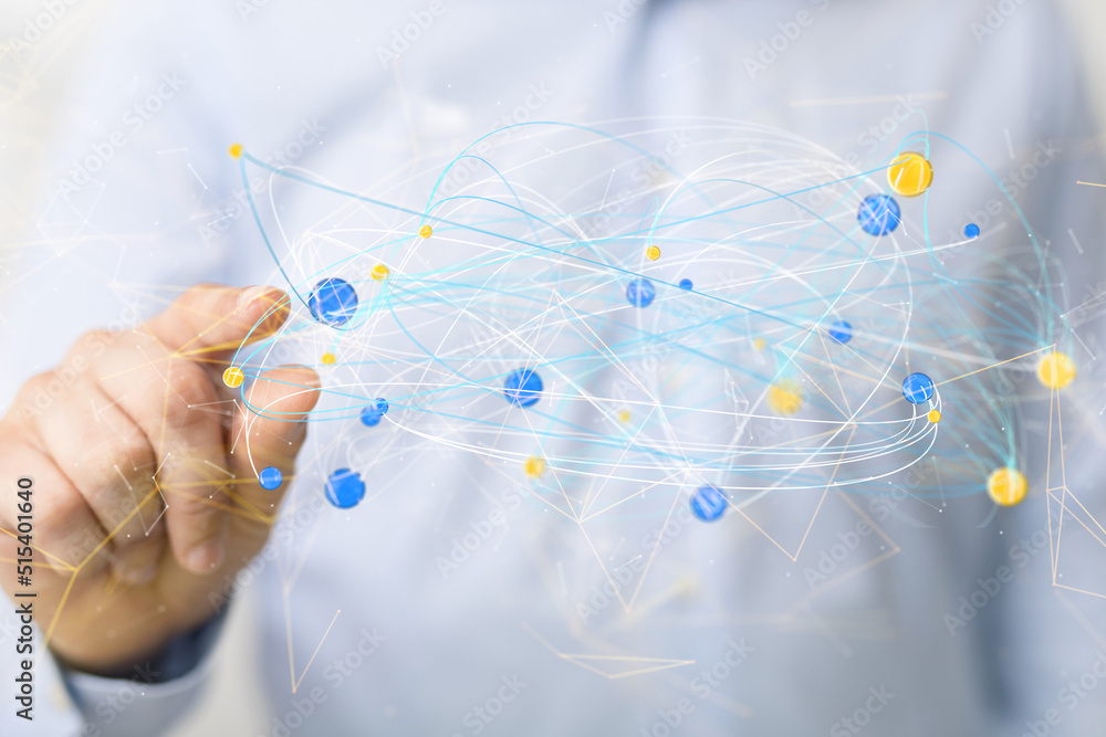 Digital technology background. Network connection dots and lines. Digital technology background. Network connection dots and lines.