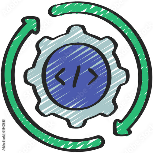 Process Code Icon
