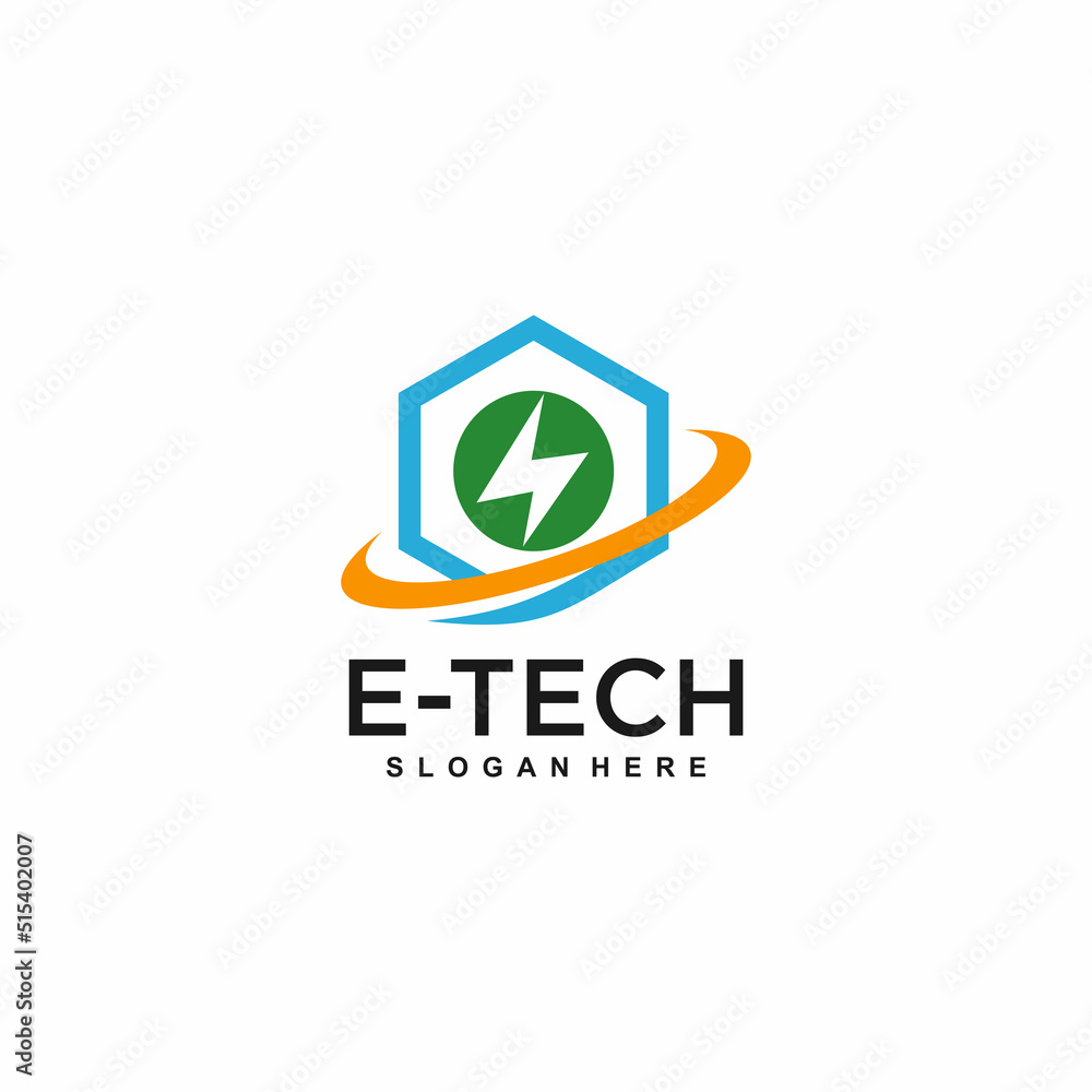 Technology logo template vector illustration, and arrow concept Technology logo template vector illustration, and arrow concept