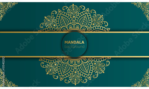 Arabesque style decorative mandala background