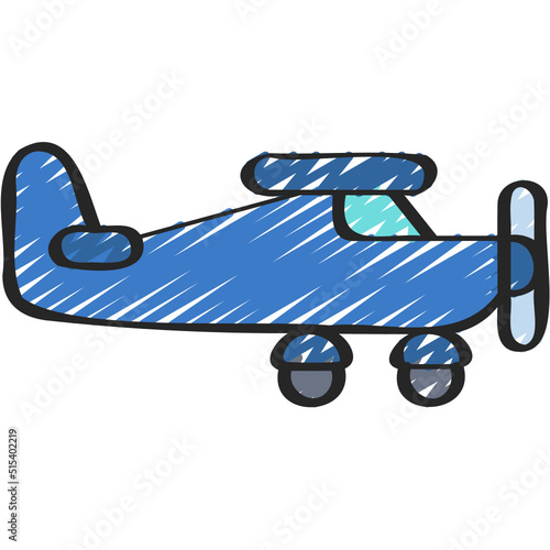 Single Engine Plane Icon