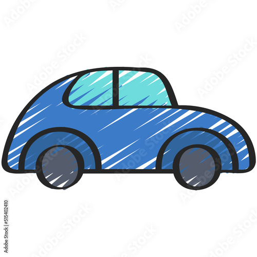 Old Rounded Car Icon