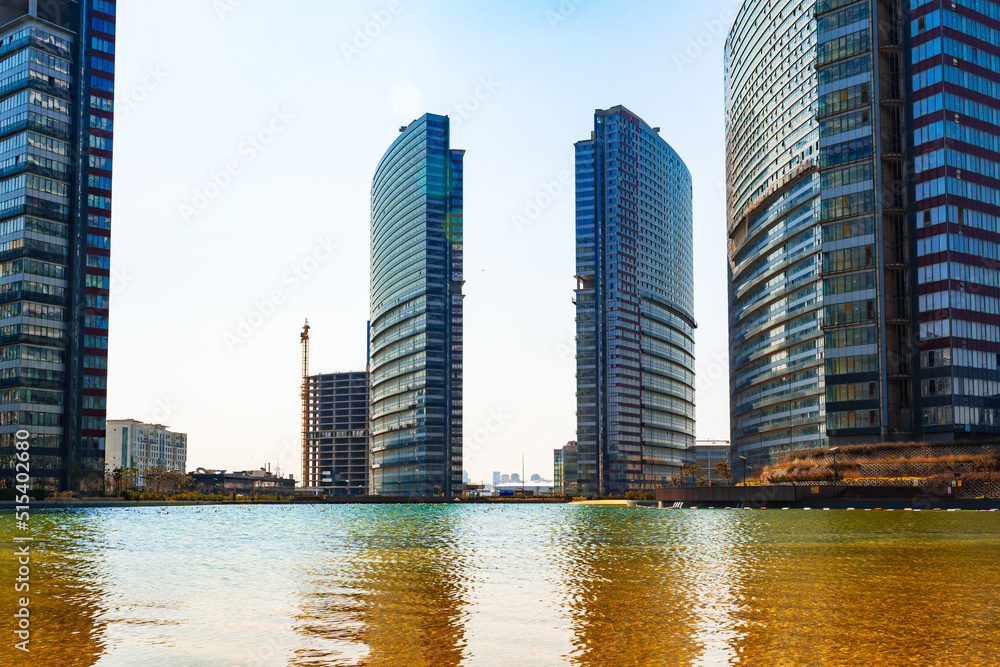 Fototapeta premium View of modern residential buildings in Esenyurt, Istanbul