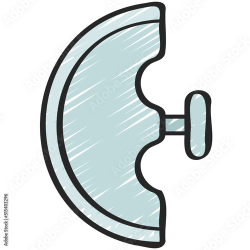 Semi Circle Blade Icon