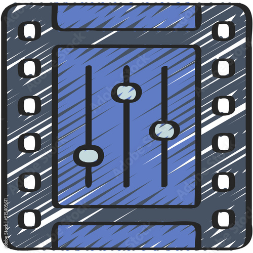Film Strip Controls Icon