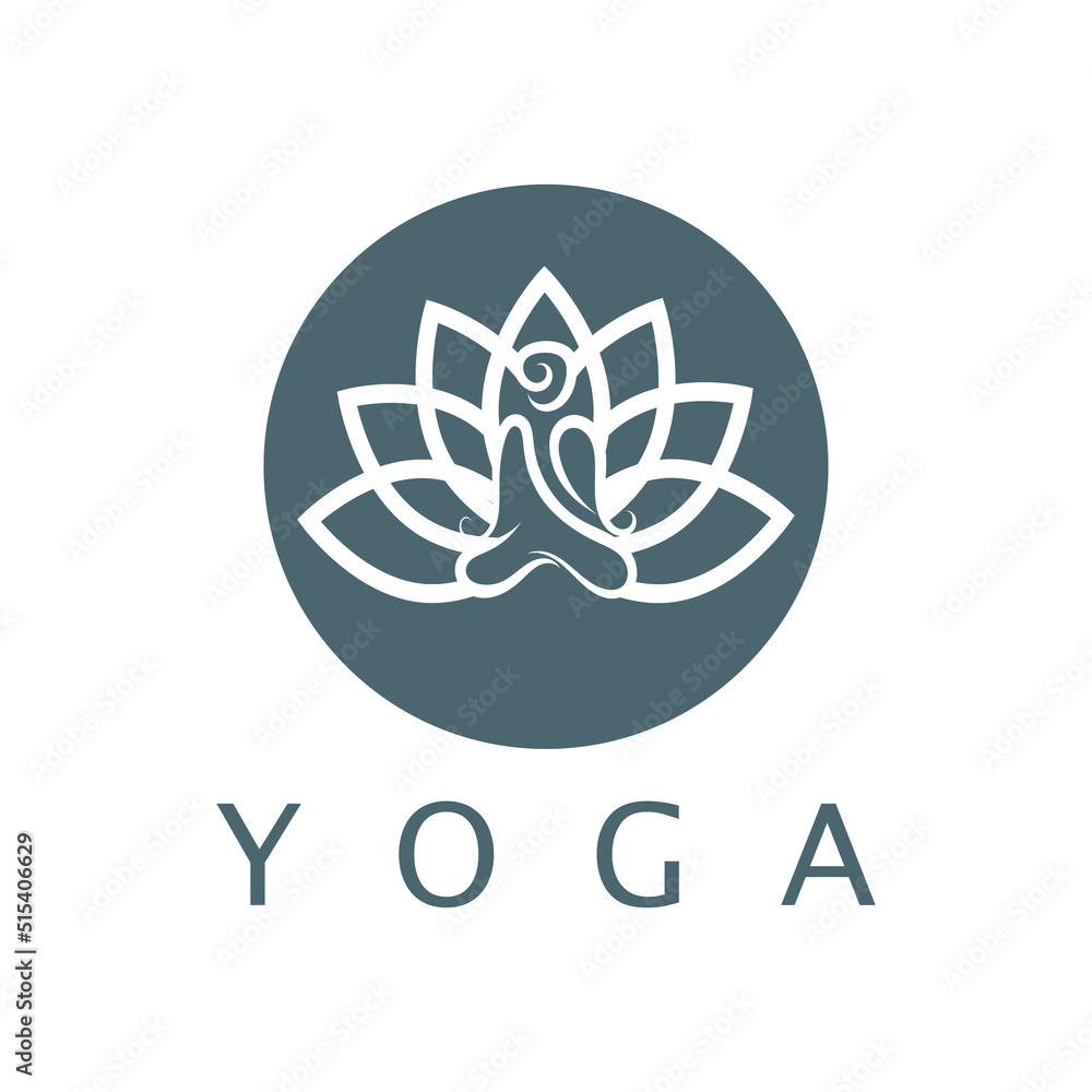 logo design of people doing yoga symbol icon illustration vector logo design of people doing yoga symbol icon illustration vector