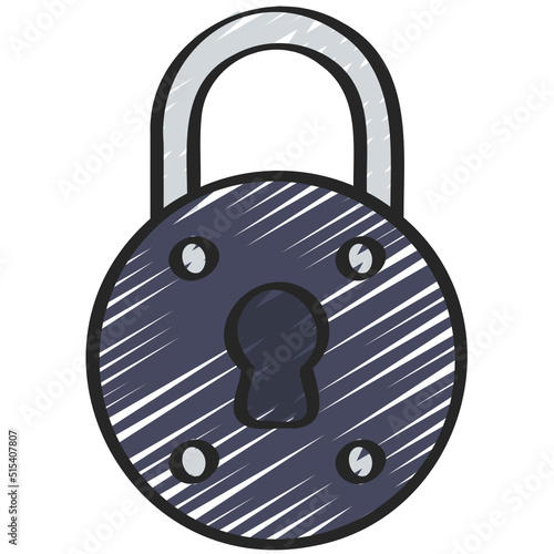 Rounded Lock Icon