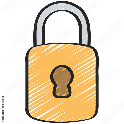 Rounded Lock Icon