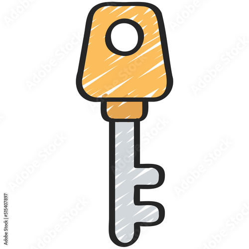 Offset Rectangle Key Icon