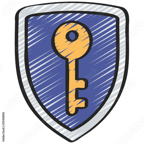 Shield Key Icon