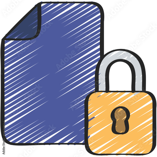 Locked Document Icon