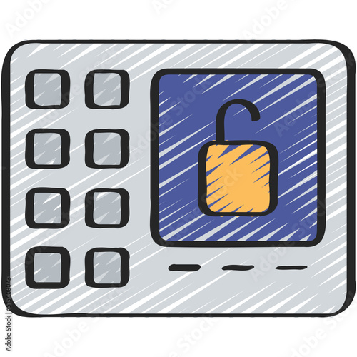 Lock Tablet Icon