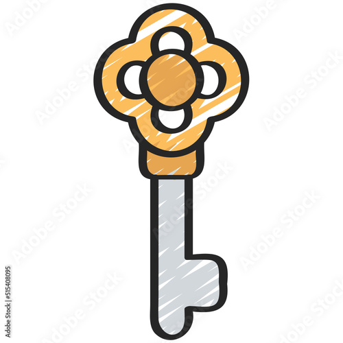 Old Pattern Key Icon